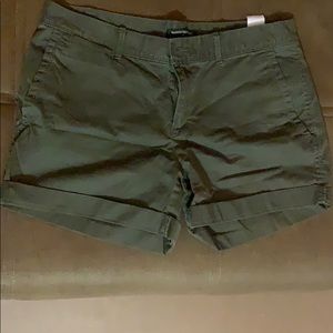 Navy green cargo shorts